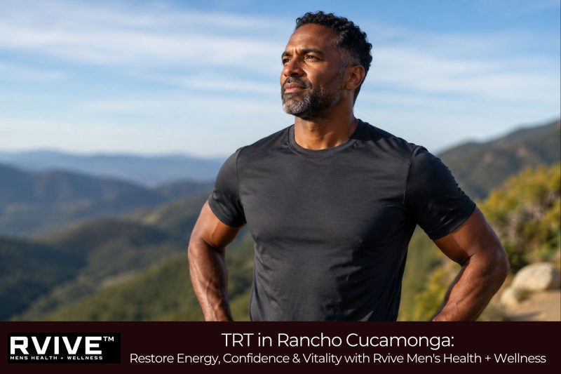 TRT in Rancho Cucamonga: Restore Energy, Confidence & Vitality with Rvive Men's Health + Wellness